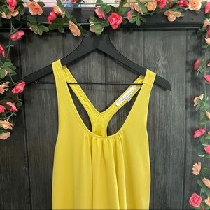 Lovers + Friends Yellow Racerback Dress Sz Medium